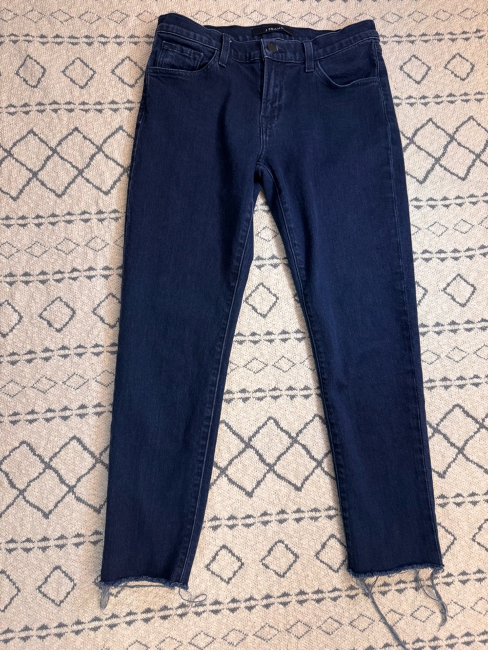 J Brand Indigo Cropped Ankle Jeans